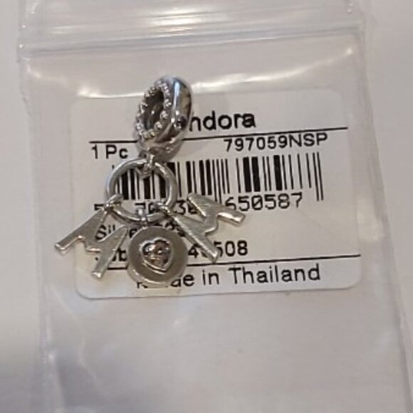 Auth Pandora *Retired* Sterling Silver Perfect Mom w/Pink Crystal 797059NSP - Picture 13 of 13